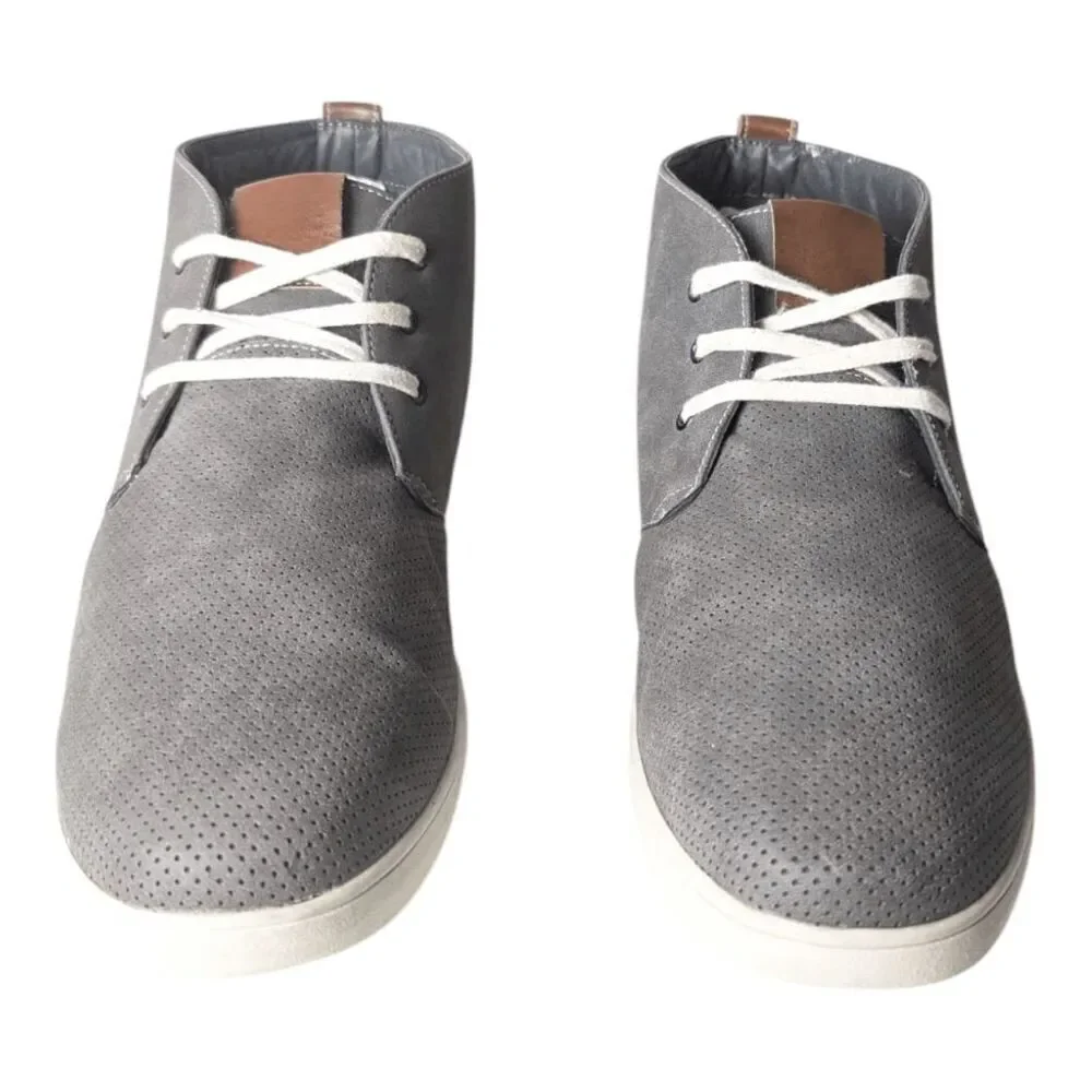 SOHO COBBLER Reece Grey Suede Chukka Boot Size 13